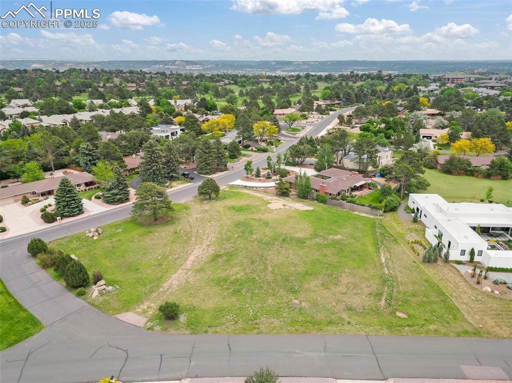 Image 9 of 24: Aerial perspective of suburban area
