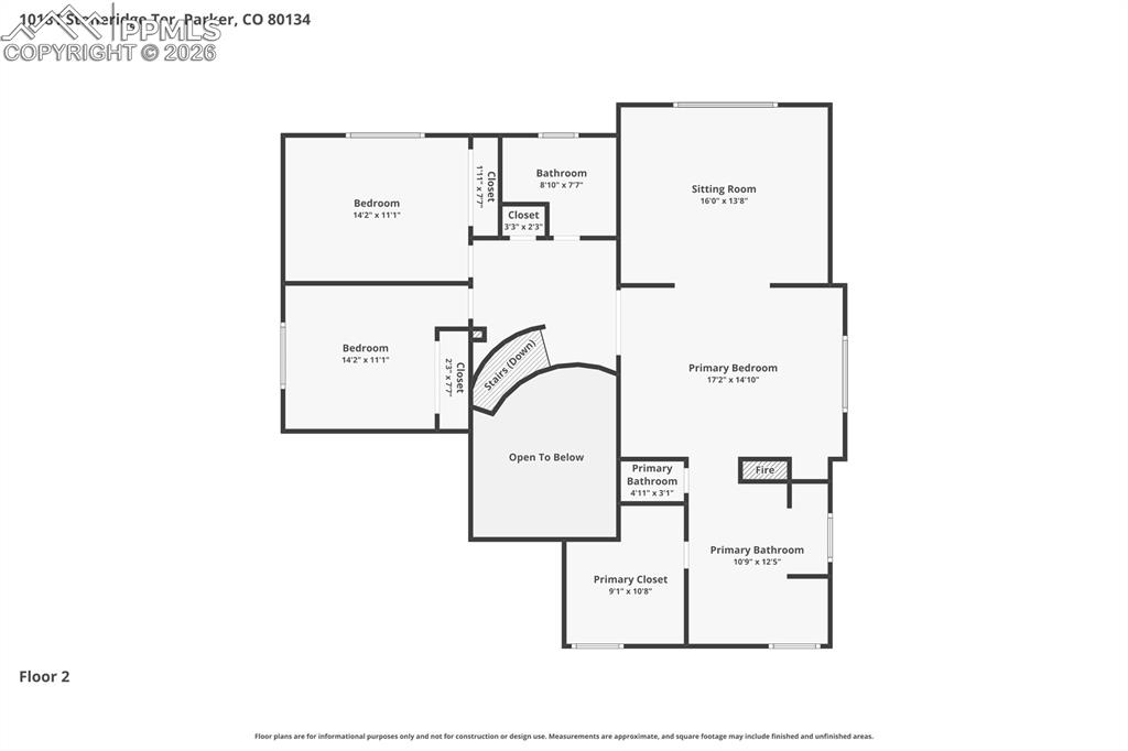 Image 30 of 30: Upstairs floorplan