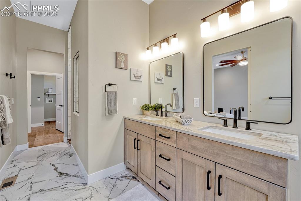 Image 20 of 50: Master Bathroom- Dual Vanity