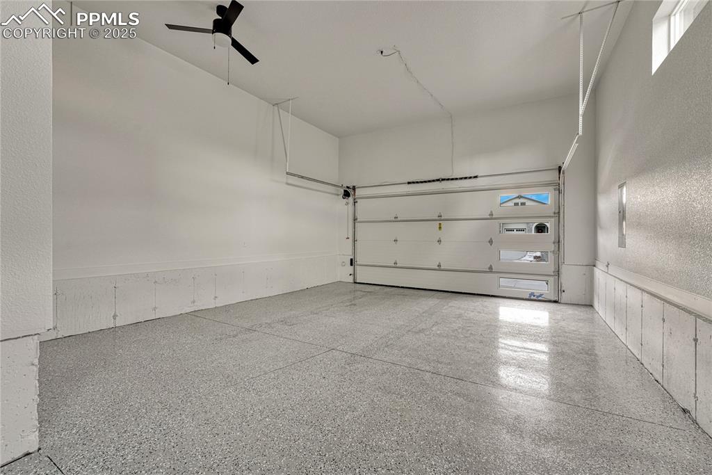 Image 42 of 50: Main Level- Garage- Finished and Insulated- Armor-Proxy Flooring