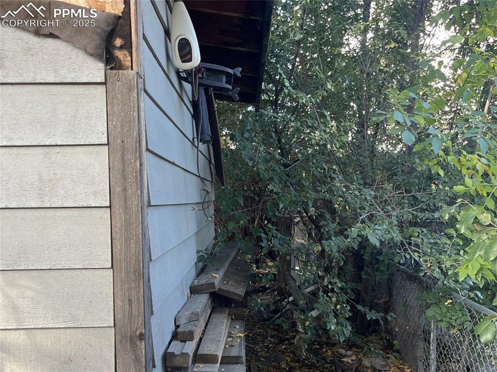 Image 20 of 20: North side of storage shed.