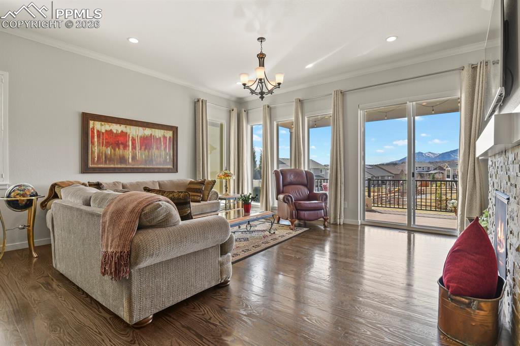 Image 15 of 50: Walk-out to the gorgeous views from the deck!