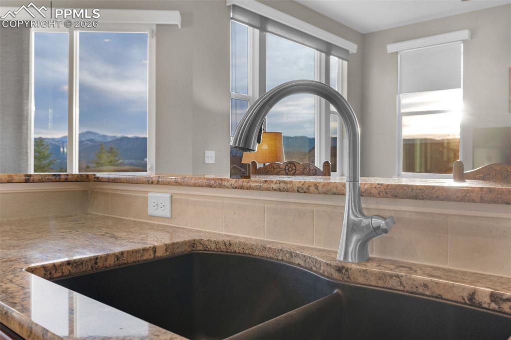 Image 14 of 50: Views from the kitchen sink!