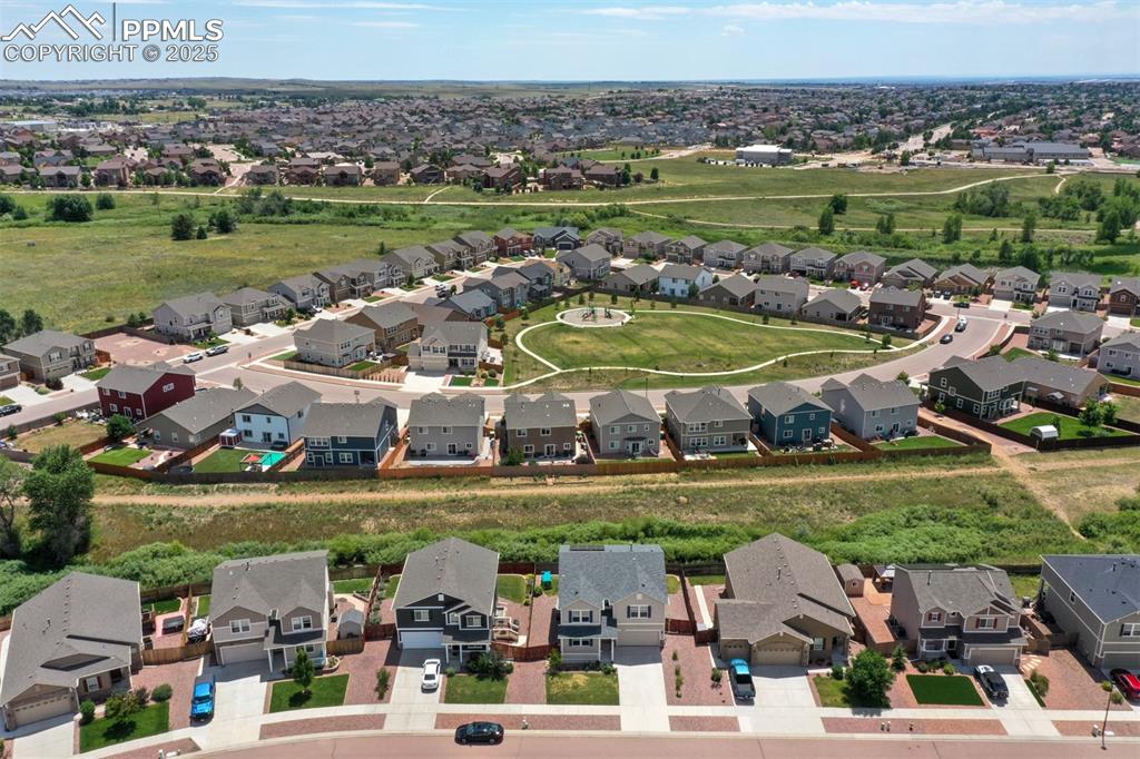 Image 44 of 46: Aerial view of residential area