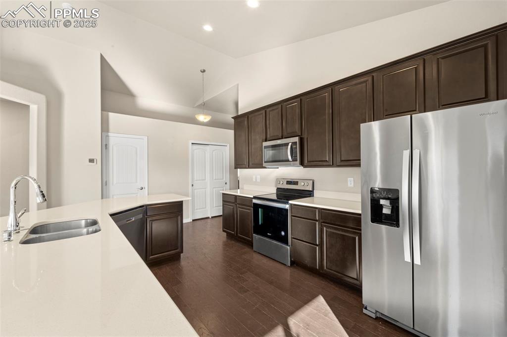 Image 15 of 39: Cook, laugh, sip wine, this kitchen is made for memories.