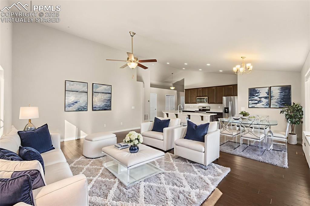 Image 20 of 39: Virtually Staged / Bright, open, and ready for your best furniture arrange