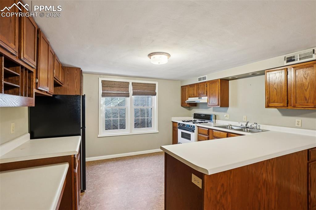 Image 28 of 48: Full kitchen on the lower level