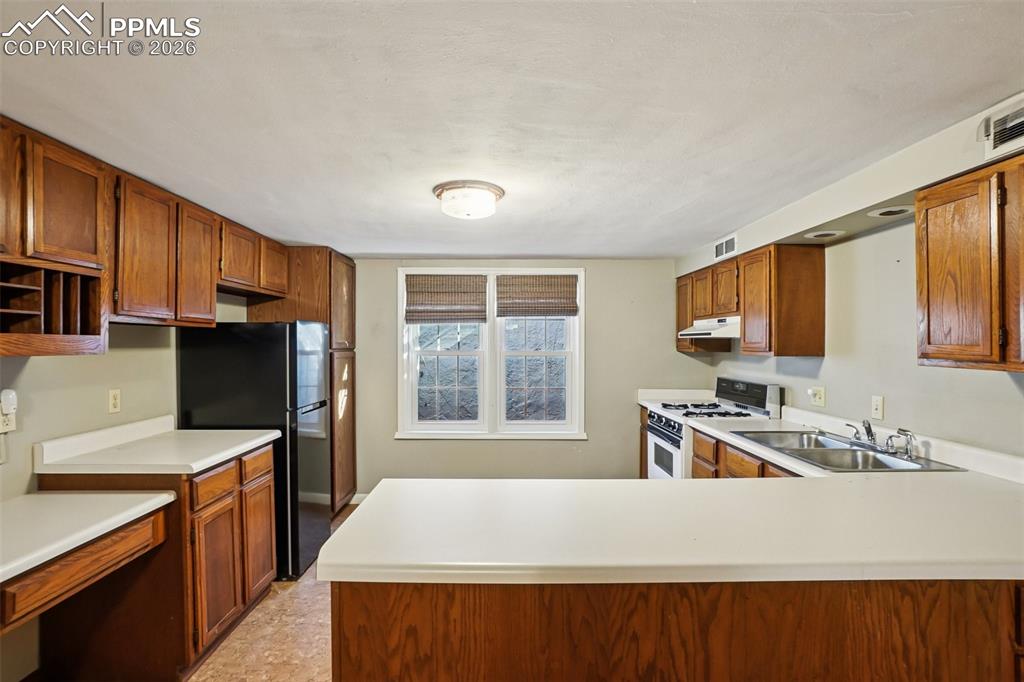 Image 29 of 48: Full kitchen on the lower level