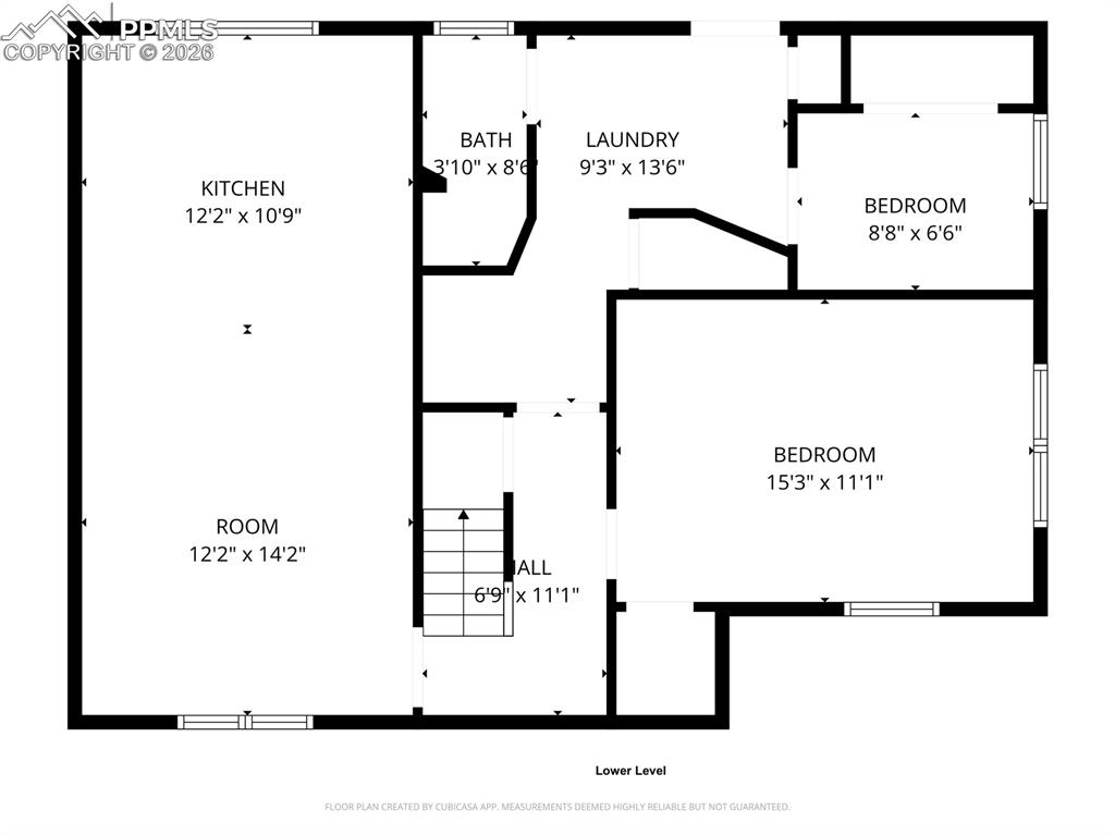 Image 47 of 48: Lower level floor plan