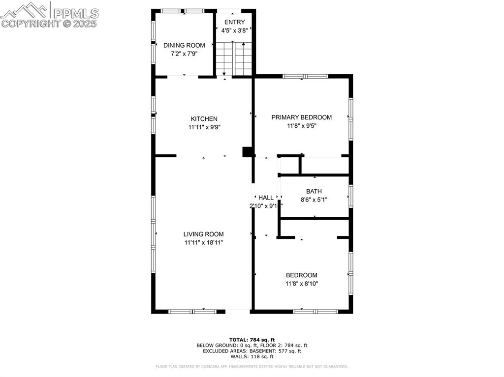 Image 26 of 28: View of floor plan / room layout