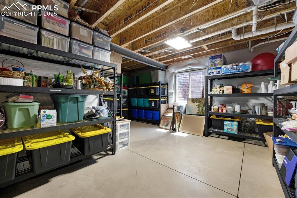 Image 44 of 50: Unfinished storage space