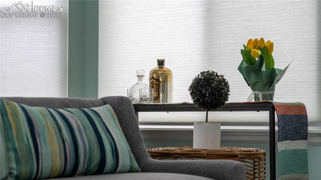 Image 9 of 48: Second Bay Window in Living Room by Back Door