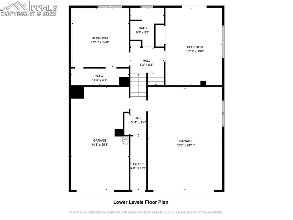 Image 43 of 45: Lower level floor plan