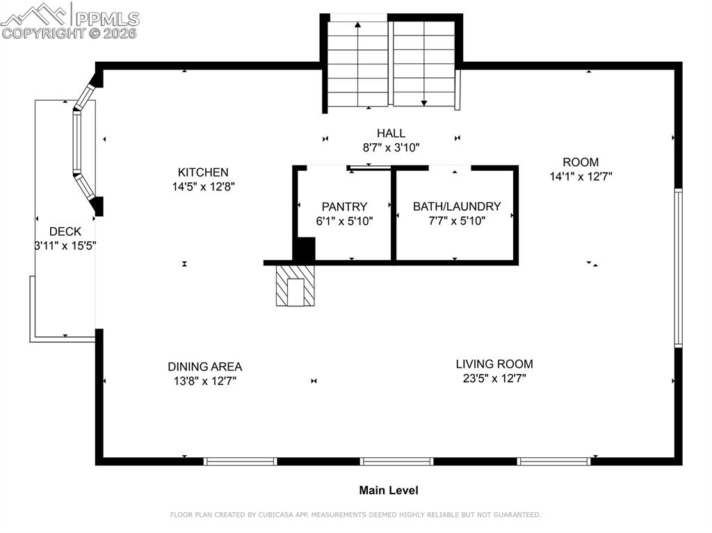 Image 44 of 45: Main level floor plan