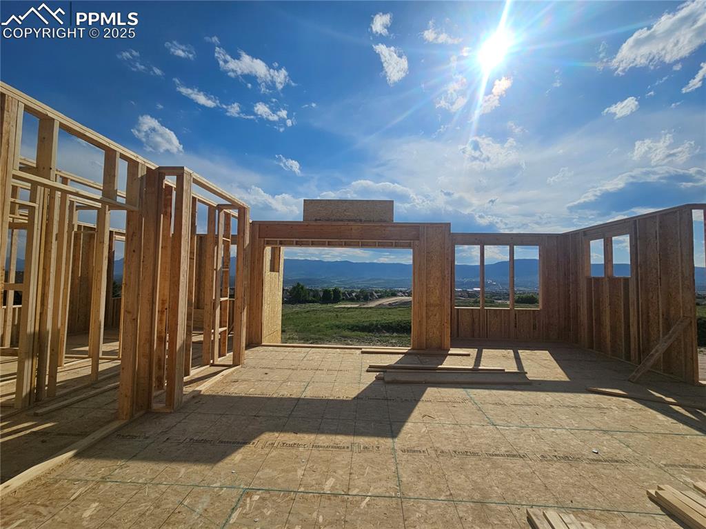 Image 24 of 25: View of patio / terrace with a mountain view