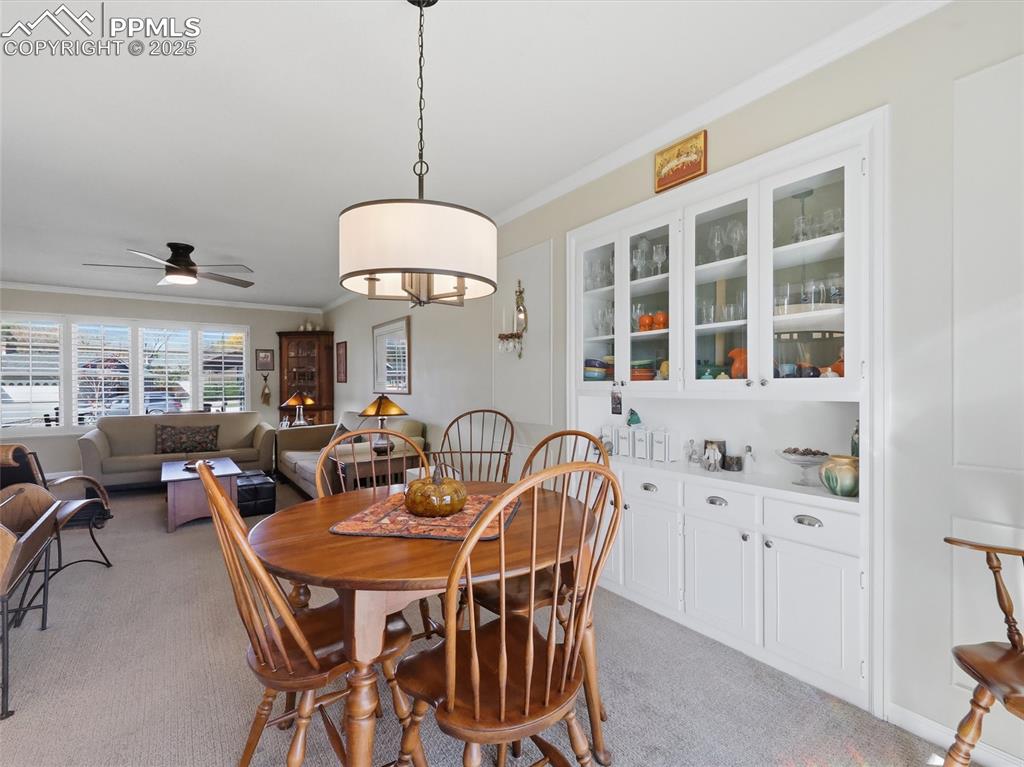 Image 10 of 47: Dining room is just off the living room