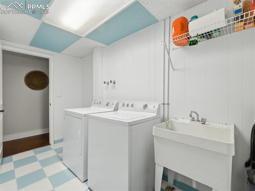 Image 17 of 47: Laundry room has a sink