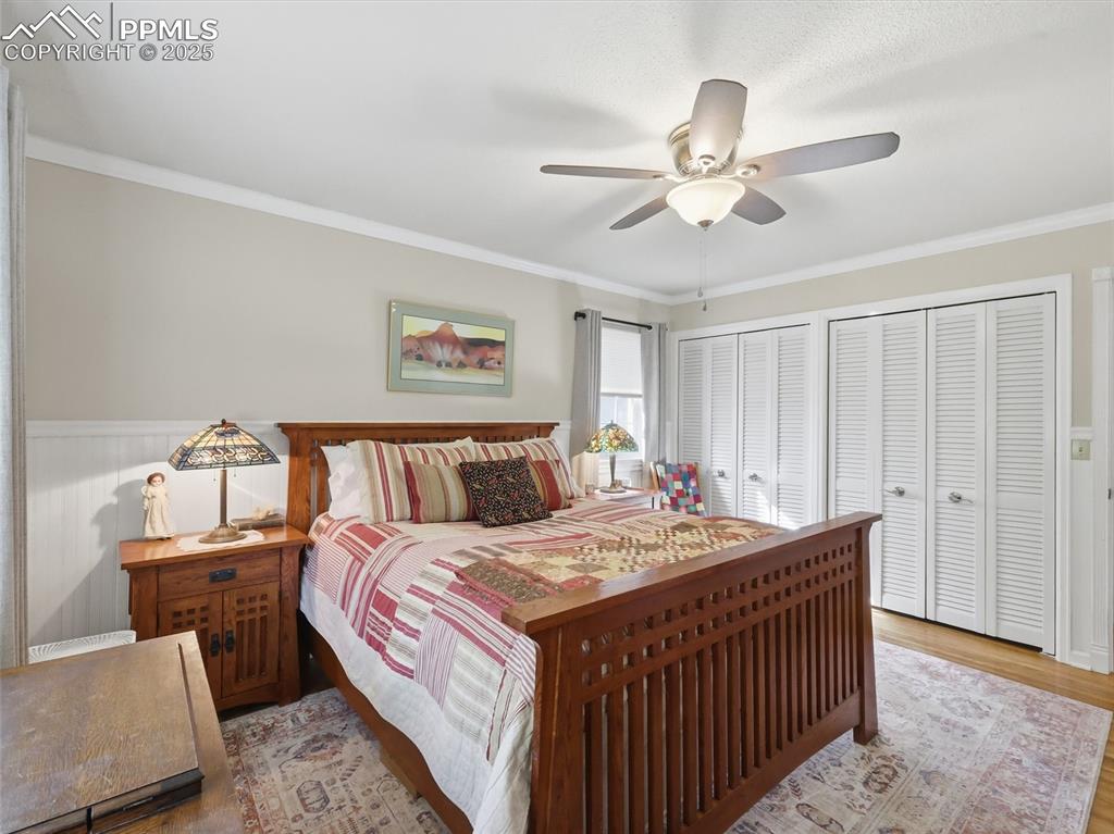 Image 21 of 47: Primary bedroom has double closets