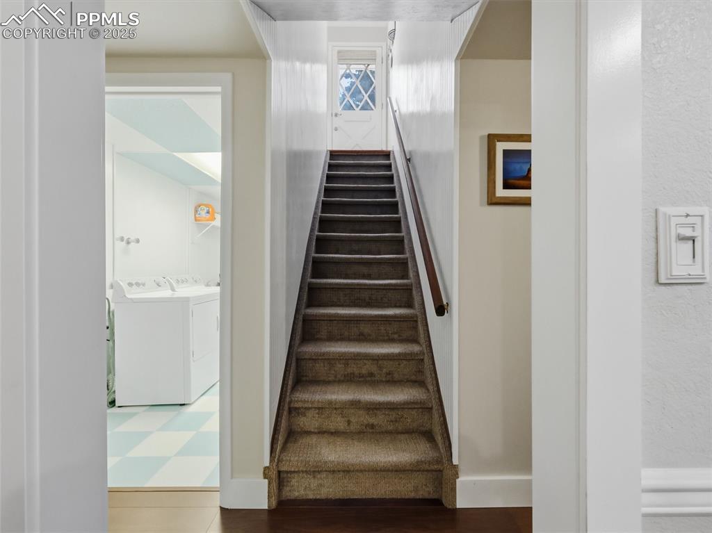 Image 27 of 47: Stairs to the basement