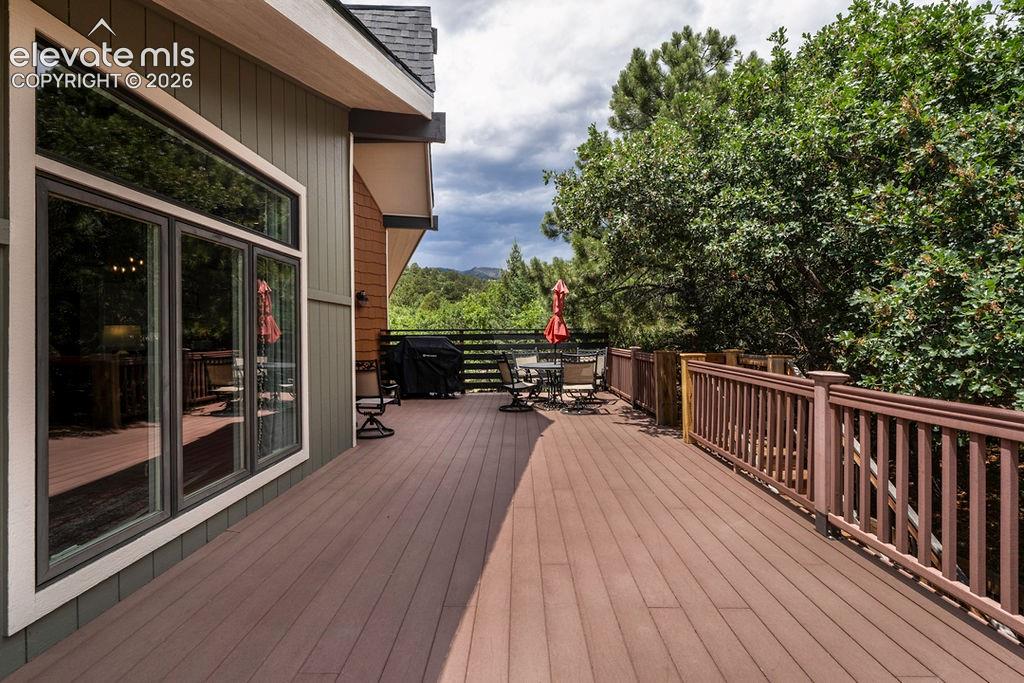 Image 16 of 50: Deck, accessed from the dining room and living room