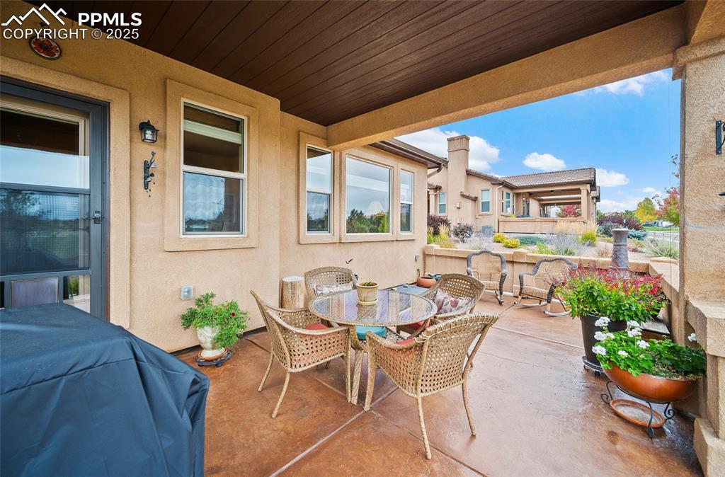 Image 33 of 39: View of patio / terrace featuring outdoor dining area
