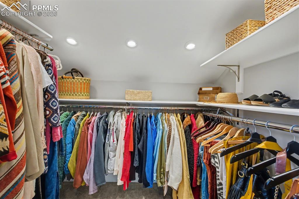 Image 29 of 43: Second of two closets in the primary suite.