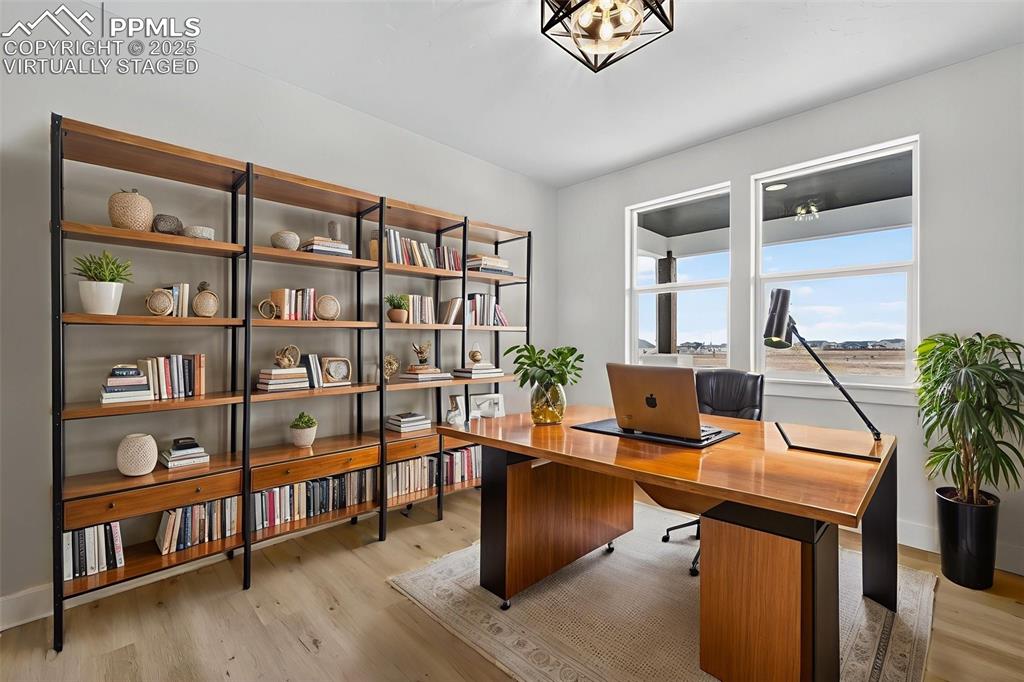 Image 21 of 42: Virtually Staged office or bedroom