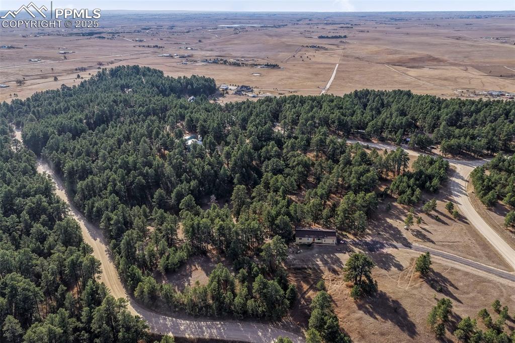Image 10 of 45: Aerial view of sparsely populated area