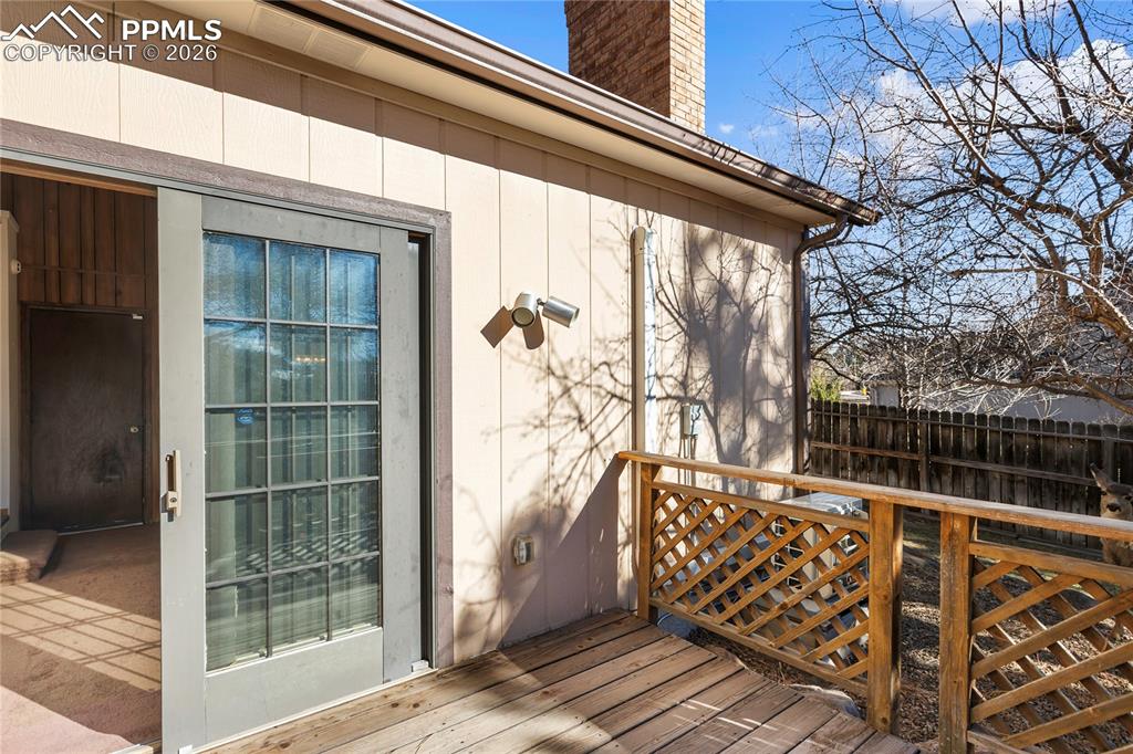 Image 5 of 42: Deck off main level family room