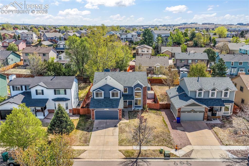 Image 49 of 50: Aerial view of front