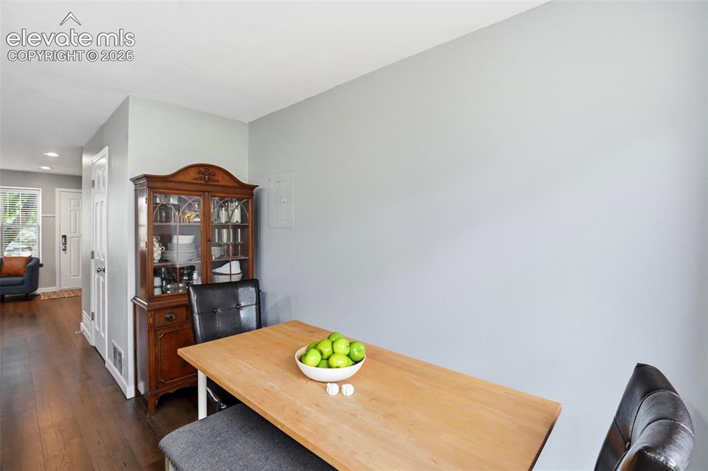Image 17 of 49: The dining area is convenient and adjacent to the kitchen
