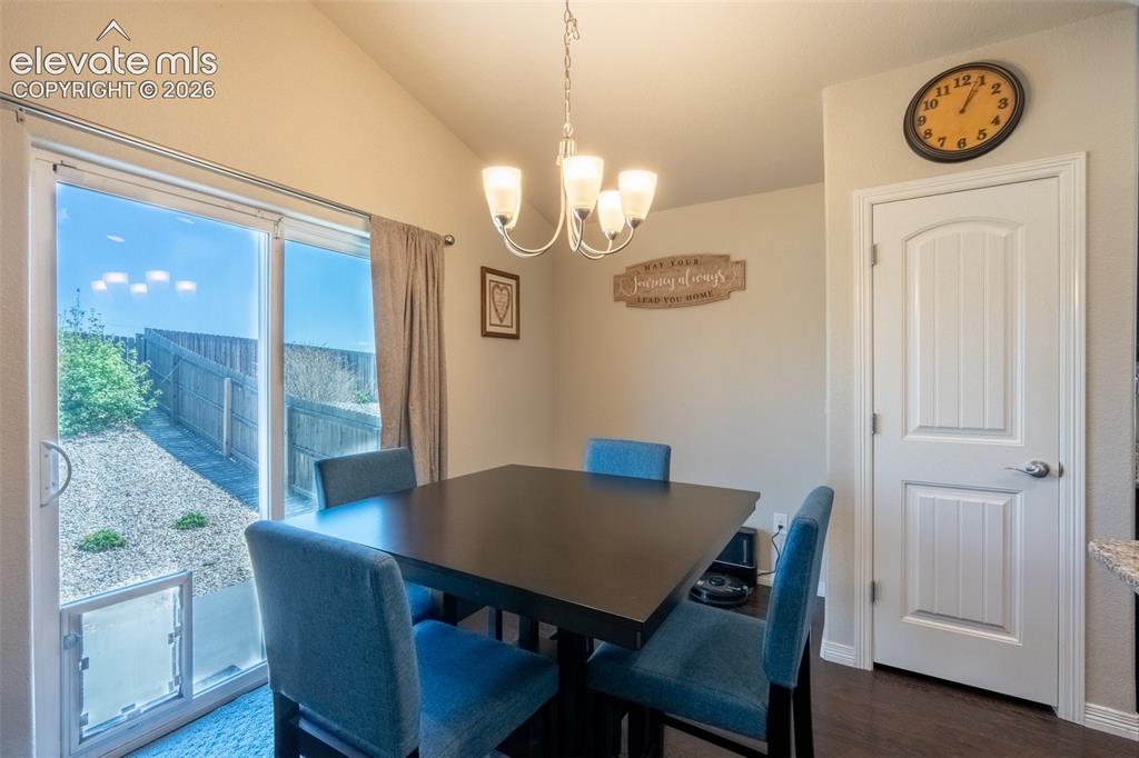 Image 13 of 42: Dining area with walk out - main floor