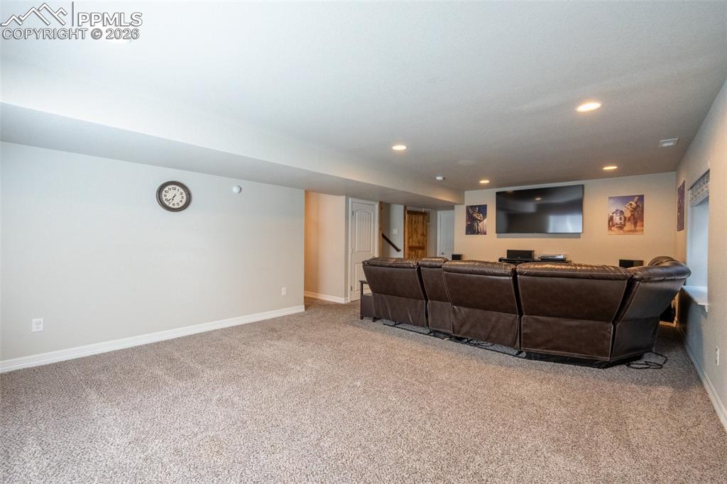 Image 29 of 41: Second living room - basement