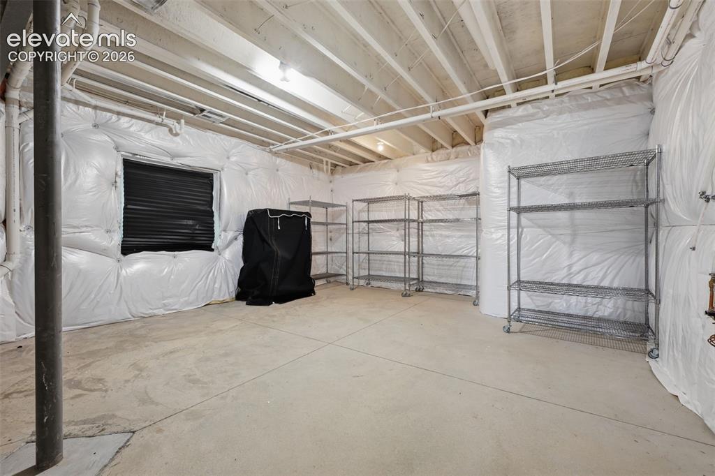 Image 38 of 49: unfinished storage space 