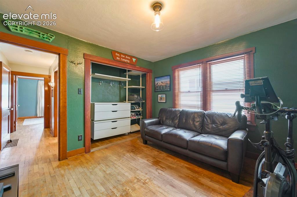Image 15 of 36: Spacious bedroom, currently utilized as a den!