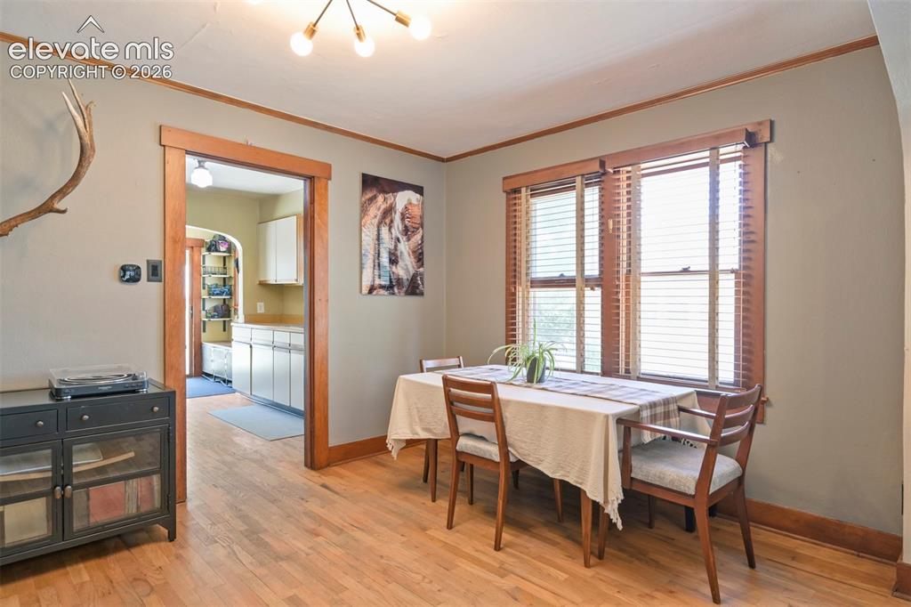 Image 6 of 36: Large dining space, flexible use for certain!