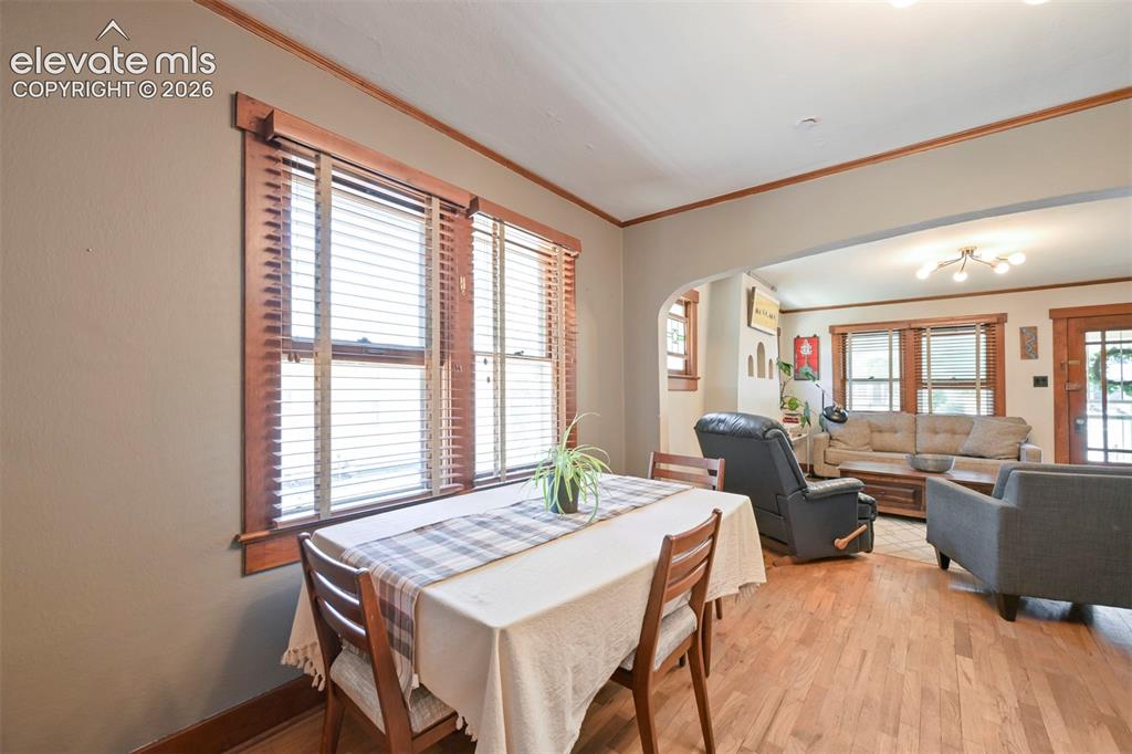 Image 7 of 36: View from Dining room to living room!