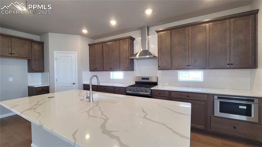 Image 8 of 49: The Chef will love to prepare a delicious meal in this Grand Kitchen!