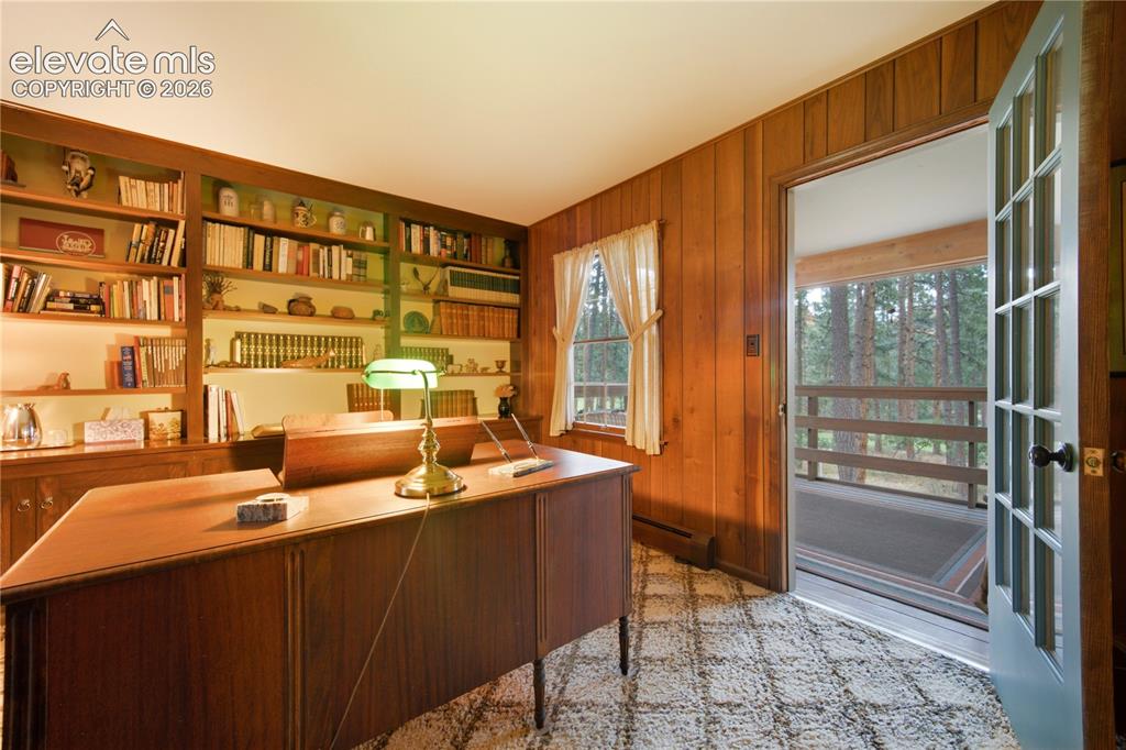 Image 11 of 50: The retro-inspired kitchen is a chef