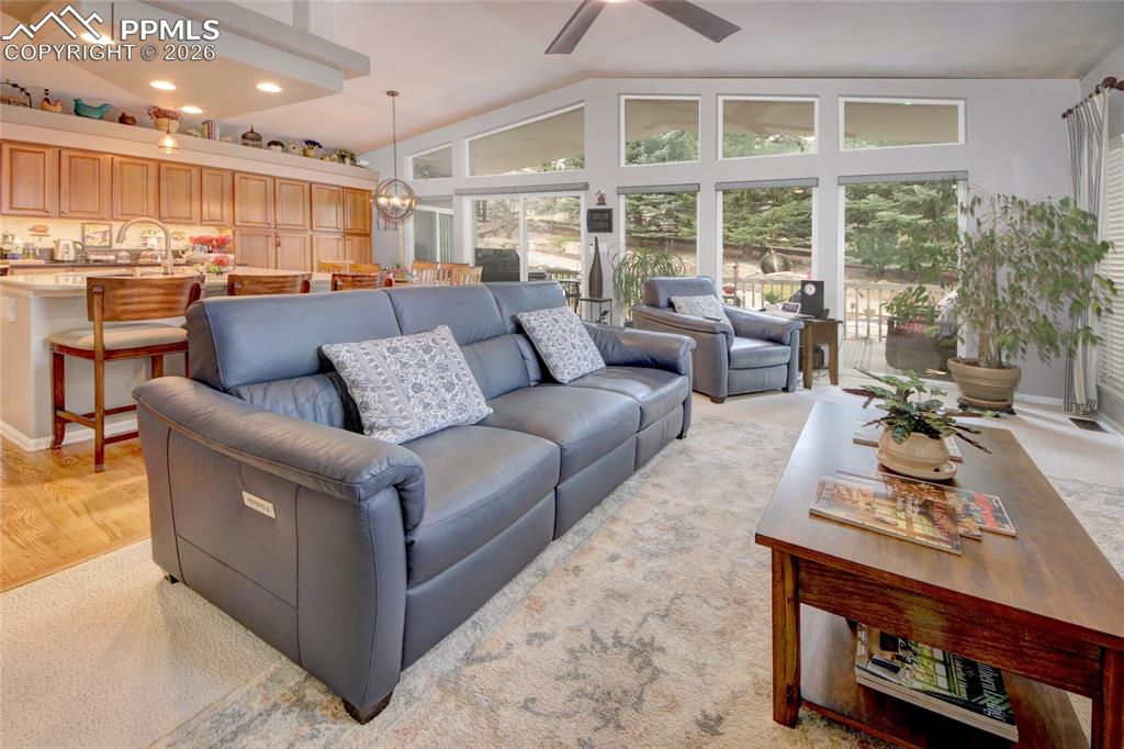 Image 10 of 50: Living room offers lots of natural light