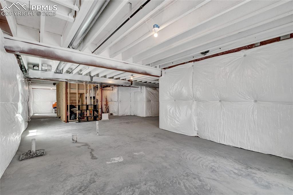Image 36 of 41: View of unfinished basement
