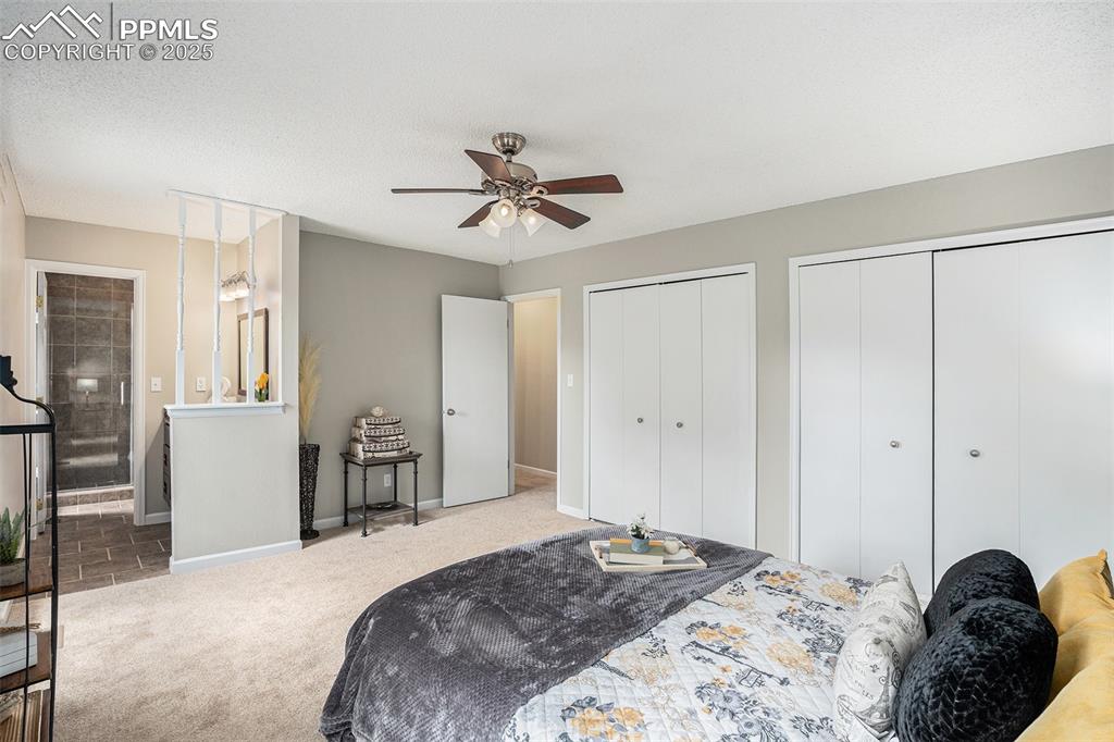 Image 18 of 34: Master with 2 closets and bath