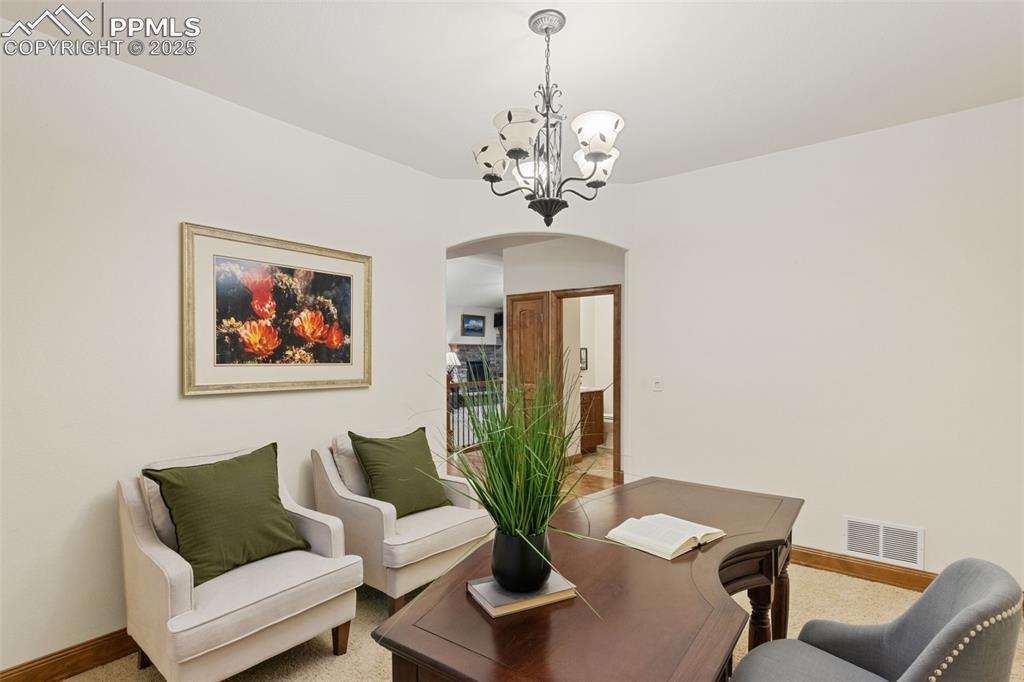 Image 22 of 47: Office or additional dining space off kitchen/casual dining area