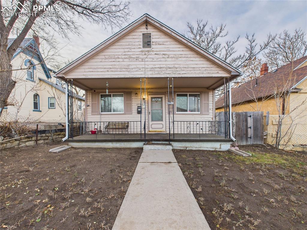 Caption: Front of Structure