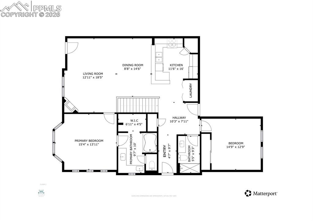 Image 39 of 41: View of floor plan / room layout
