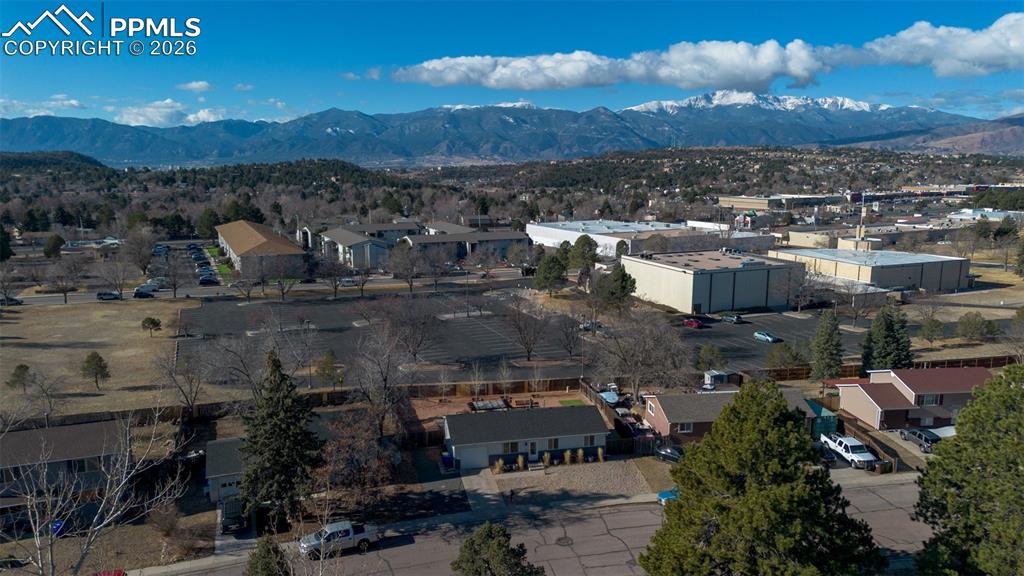 Image 37 of 40: Aerial view of home