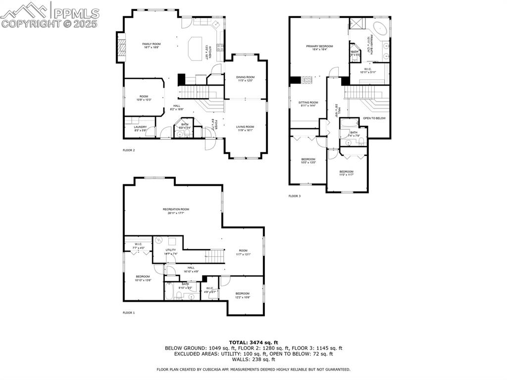 Image 45 of 46: View of floor plan / room layout