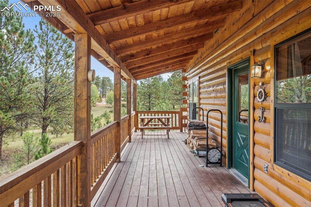 Image 8 of 39: deck off the living room