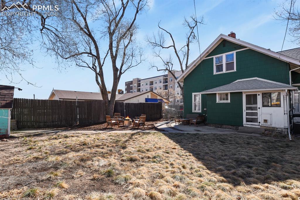 Image 27 of 34: Spacious backyard with
drought-resistant grass