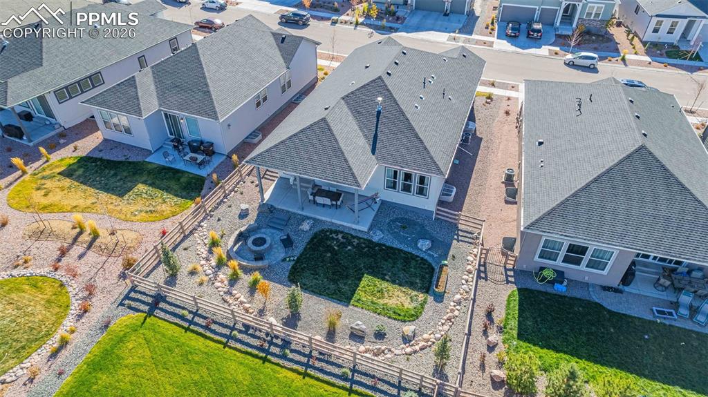 Image 37 of 38: Aerial view of residential area